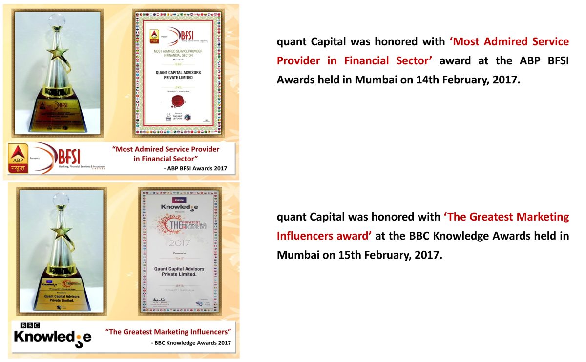 quant Capital Most award Admired Service provider 2017